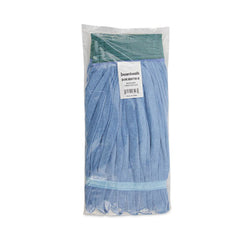Boardwalk Microfiber Looped-End Wet Mop Head - Medium, Blue (12/Carton)