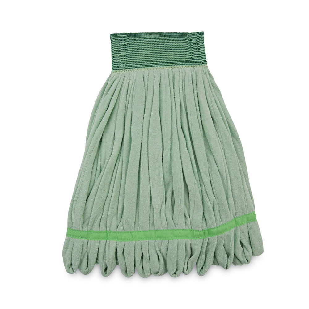 Boardwalk BWKMWTMG Microfiber Looped-End Wet Mop Head - Medium, Green