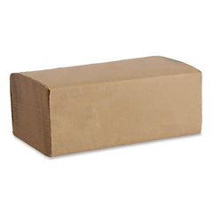 Boardwalk 9 in. x 9.5 in. 1-Ply Folded Paper Towels - Kraft (16/Carton)
