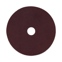 Boardwalk 16 in. Diameter Deep Scrub Pads - Maroon (10/Carton)