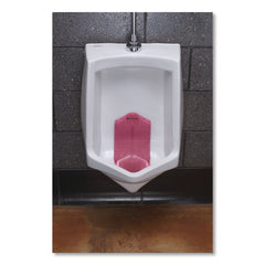 Boardwalk 5.22 oz Vertical Urinal Screen - Spiced Apple Scent/Red (6/Carton)