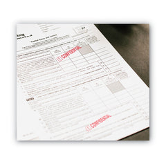 ACCUSTAMP2 1.63 in. x 0.5 in. CONFIDENTIAL Pre-Inked Shutter Stamp - Red
