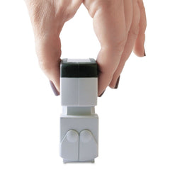 ACCUSTAMP2 1.63 in. x 0.5 in. REVISED Pre-Inked Shutter Stamp - Red