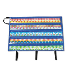 Carson-Dellosa 41 in. x 24.5 in. Border Storage Pocket Chart - Blue/Clear