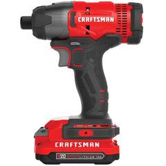 Factory Reconditioned Craftsman V20 Brushed Lithium-Ion 1/4 in. Cordless Impact Driver Kit (1.5 Ah)