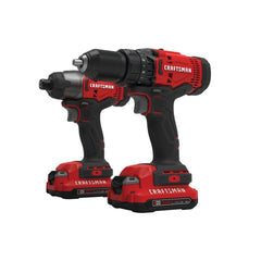 Factory Reconditioned Craftsman 20V Variable Speed Lithium-Ion 1/2 in. Cordless Drill Driver and 1/4 in. Impact Driver Combo Kit with 2 Batteries (1.3 Ah)