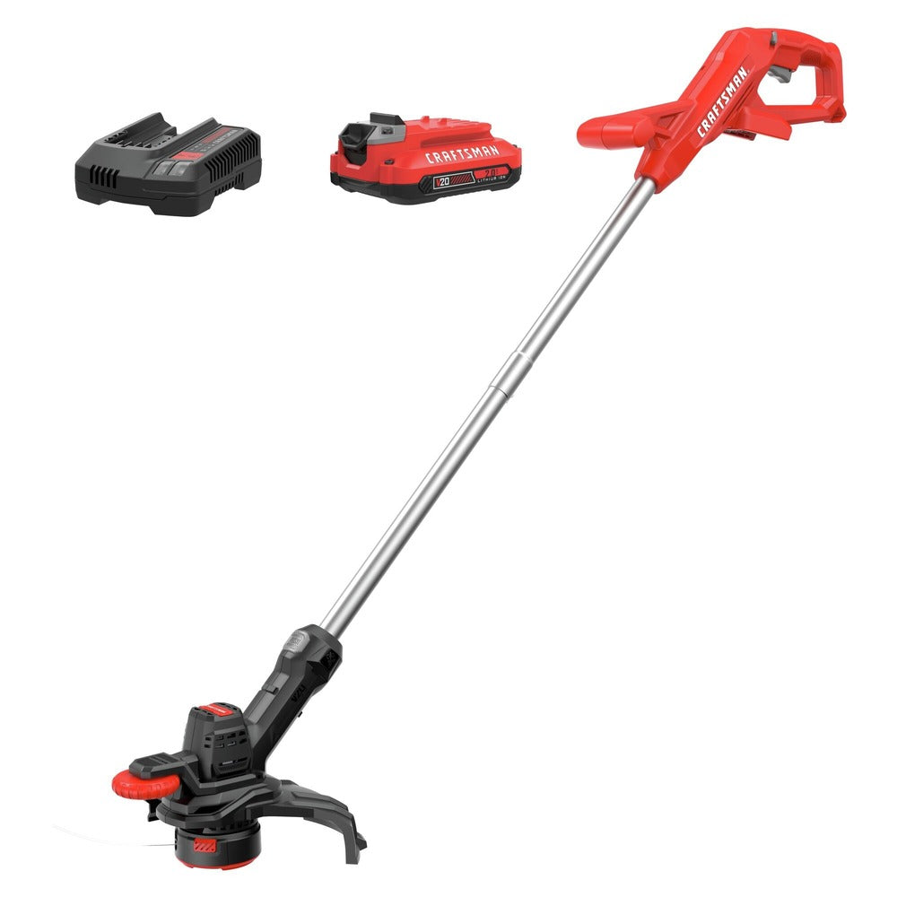 Factory Reconditioned Craftsman V20 Lithium-Ion 10 in. Cordless WEEDWACKER String Trimmer and Edger Kit (2 Ah)