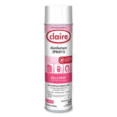 Claire 17 oz. Aerosol Spray Q Disinfectant - Country Fresh Scent (12/Carton)