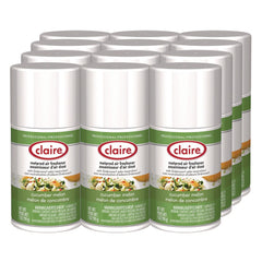 Claire 7 oz. Aerosol Spray Metered Air Freshener - Cucumber Melon Scent (12/Carton)