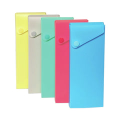 C-Line 2.88 in. x 0.6 in. x 9.5 in. to 11.43 in. Slider Pencil Case - Assorted Colors (24/Carton)