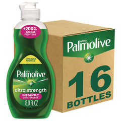 Ultra Palmolive 8 oz. Bottle Dishwashing Liquid - Fresh Scent (16/Carton)