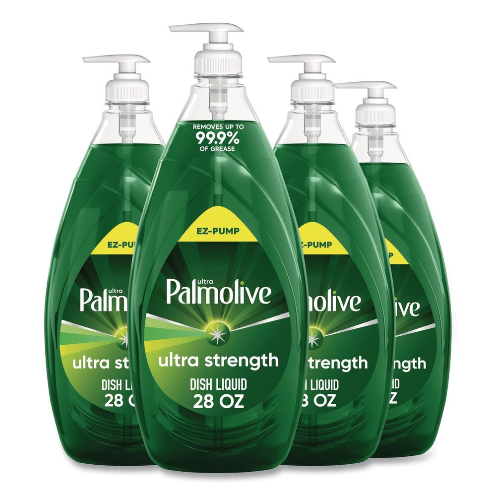 Ultra Palmolive Ultra Strength 28 oz Dishwashing Liquid - Fresh Scent (4/Carton)