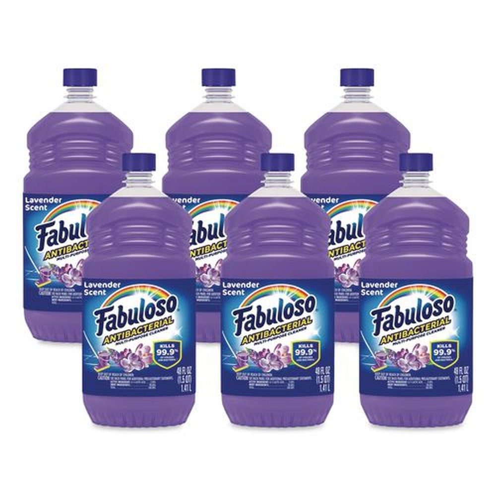 Fabuloso MX07172A 48 oz. Bottle Antibacterial Multi-Purpose Cleaner - Lavender Scent (6/Carton)