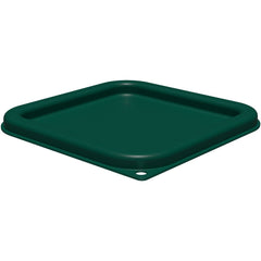 Carlisle 1197008 7.31 in. x 7.31 in. x 0.63 in. Squares Food Storage Container Lid - Forest Green