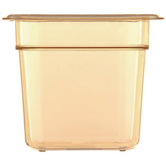 Carlisle 3088513 6.38 in. x 6.75 in. x 6 in. 2.5 qt. StorPlus High Heat Plastic Food Pan - Amber