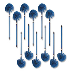 Carlisle 1 in. x 34 in. Metal Telescopic Handle - Blue (12/Carton)