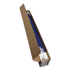 Carlisle 1 in. x 34 in. Metal Telescopic Handle - Blue (12/Carton)
