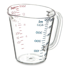 Carlisle 4314207 1 Pint Commercial Plastic Measuring Cup - Clear