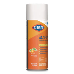 Clorox 31043 14 oz. Citrus 4-in-1 Disinfectant and Sanitizer Aerosol Spray (12/Carton)