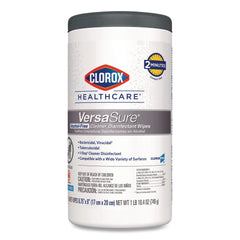 Clorox Healthcare 6.75 in. x 8 in. 1-Ply VersaSure Cleaner Disinfectant Wipes - Fragranced White (6/Carton)