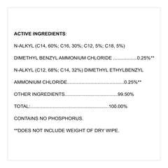 Clorox Healthcare VersaSure 6 in. x 5 in. 1-Ply Cleaner Disinfectant Wipes - Fragranced White