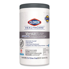 Clorox Healthcare VersaSure 6 in. x 5 in. 1-Ply Cleaner Disinfectant Wipes - Fragranced White