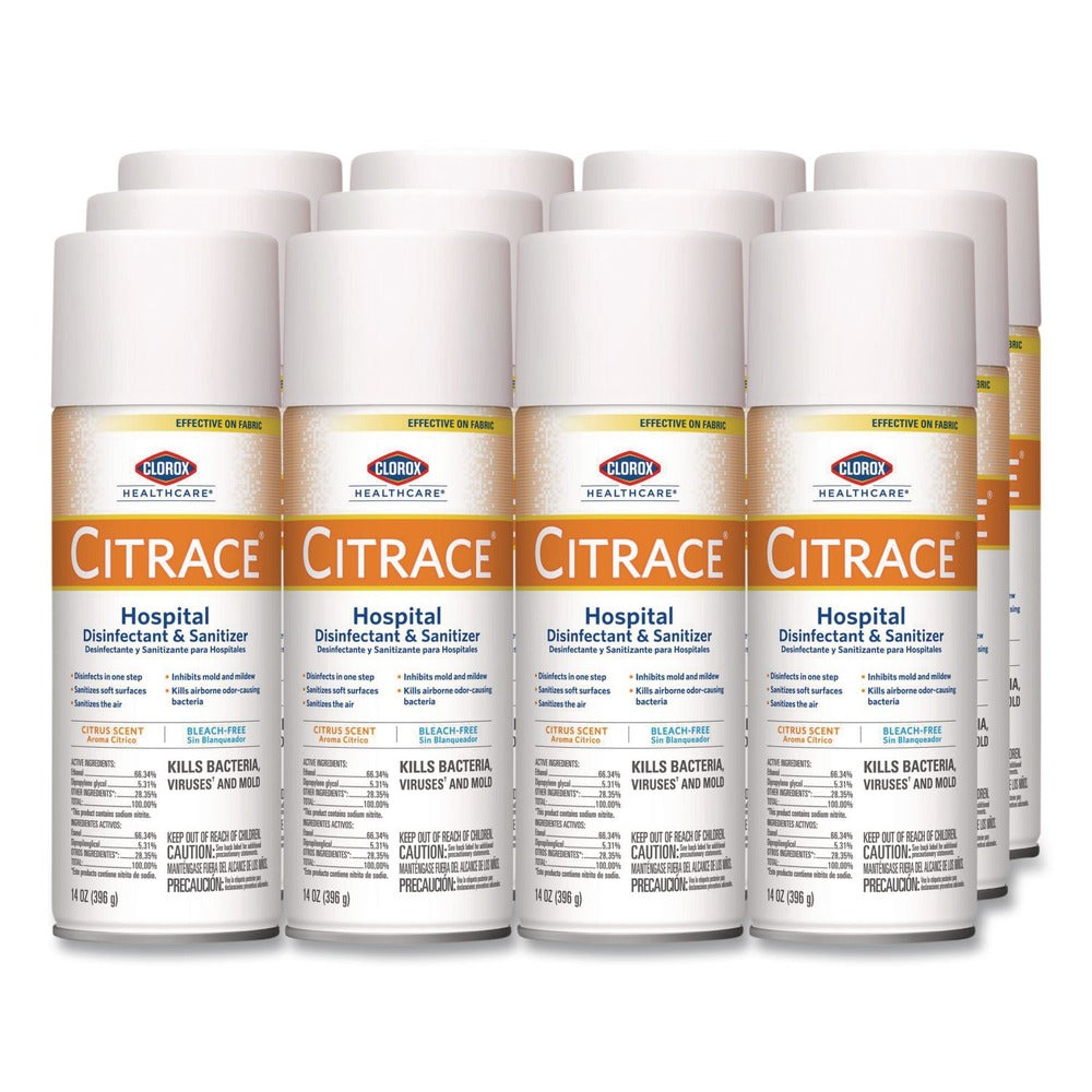 Clorox Healthcare 14 oz. Aerosol Citrus Citrace Hospital Disinfectant and Deodorizer (12/Carton)