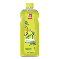 Pine-Sol 60148CT 14 oz. Bottle Concentrated Multi-Surface Cleaner - Lemon Fresh Scent (12/Carton)