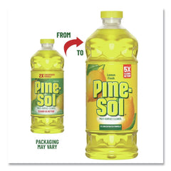 Pine-Sol 60148CT 14 oz. Bottle Concentrated Multi-Surface Cleaner - Lemon Fresh Scent (12/Carton)