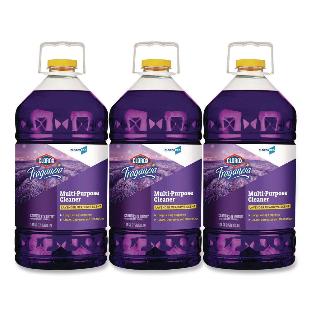 Clorox 175 oz. Bottle CloroxPro Fraganzia Multi-Purpose Cleaner - Lavender Meadows Scent (3/Carton)