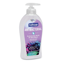 Softsoap US03574A 11.25 oz. Pump Bottle Antibacterial Hand Soap - White Tea and Berry Fusion