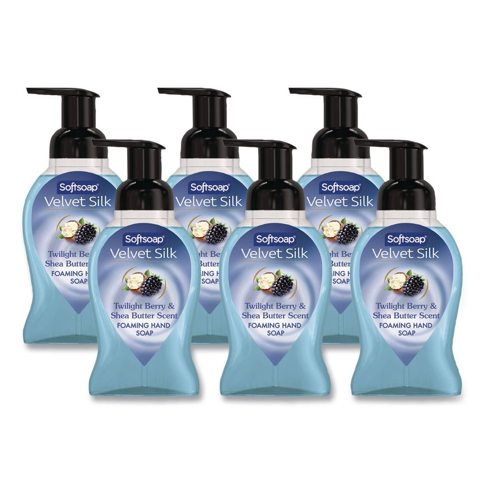 Softsoap Velvet Silk 9 oz Foaming Liquid Hand Soap - Twilight Berry and Shea Butter (6/Carton)