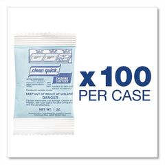 Clean Quick 1 oz. Packet Powdered Chlorine-Based Sanitizer (100/Carton)