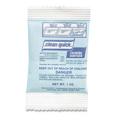 Clean Quick 1 oz. Packet Powdered Chlorine-Based Sanitizer (100/Carton)