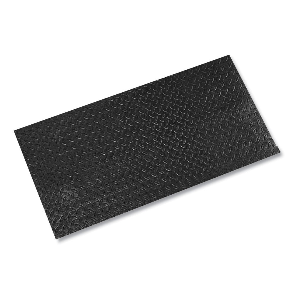 Crown 24 in. x 36 in. Tuff-Spun Foot-Lover Rectangular Diamond Surface Mat - Black