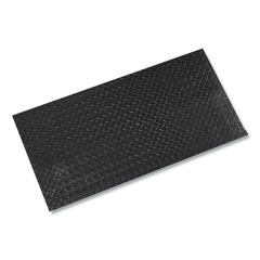 Crown 24 in. x 36 in. Tuff-Spun Foot-Lover Rectangular Diamond Surface Mat - Black