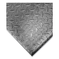 Crown 24 in. x 36 in. Tuff-Spun Foot-Lover Rectangular Diamond Surface Mat - Black