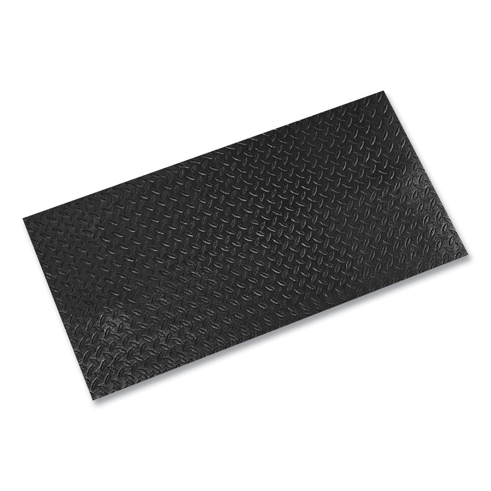 Crown 36 in. x 60 in. Tuff-Spun Foot-Lover Rectangular Diamond Surface Mat - Black