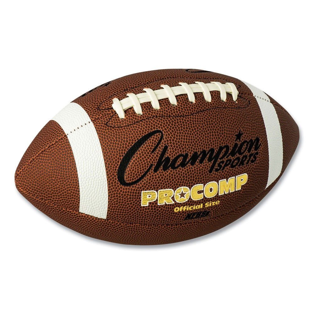 Champion Sports Pro Composite Football - Brown/Official Size