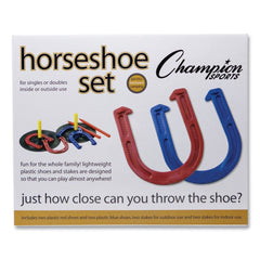 Champion Sports Indoor/Outdoor Rubber Horseshoe Set (8-Piece/Set)