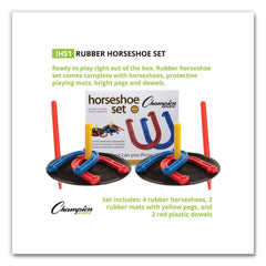 Champion Sports Indoor/Outdoor Rubber Horseshoe Set (8-Piece/Set)