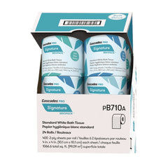 Cascades PRO 2-Ply Septic Safe Signature Bath Tissue - White (24 Rolls/Carton)