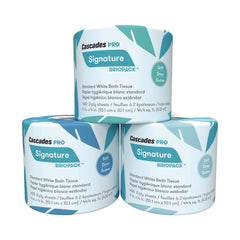 Cascades PRO 2-Ply Septic Safe Signature Bath Tissue - White (24 Rolls/Carton)
