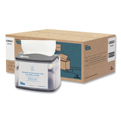 Cascades PRO C402 6.1 in. x 8.16 in. x 6.3 in. Tandem Tabletop Napkin Dispenser - Gray (4/Carton)