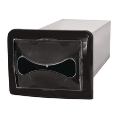 Cascades PRO DN200 6.25 in. x 18 in. x 6.5 in. Tandem In-Counter Interfold Napkins Dispenser - Black