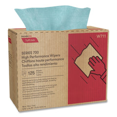 Cascades PRO 9.75 in. x 16.75 in. Tuff-Job S700 High Performance Wipers - Blue (6 Boxes/Carton)