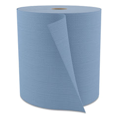 Cascades PRO 12 in. x 13 in. Tuff-Job Spunlace Towels Jumbo Roll - Blue (1 Roll/Carton)