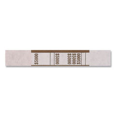 Pap-R Products 5,000 in 50-Dollar Bills Currency Straps - Brown (1000/Pack)