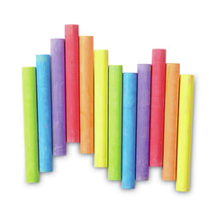 Crayola 3 in. x 0.38 in. Diameter Chalk - 6 Assorted Colors (12/Box)