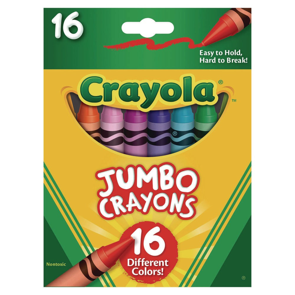 Crayola Jumbo Crayons - Assorted (16/Box)